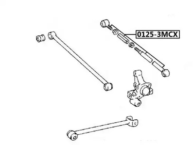 01253mcx asva тяга задняя поперечная регулируемая ASVA 0125-3MCX