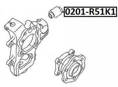 Сайлентблок ASVA 0201-R51RK1