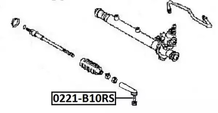 0221-B10RS ASVA Наконечник рулевой тяги