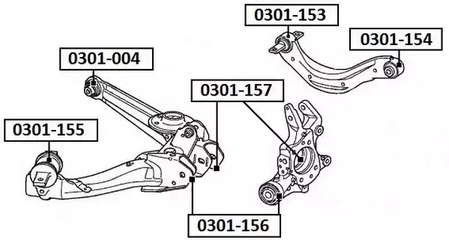 ПОДВЕСКА ASVA 0301-154