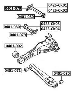 Сайлентблок ASVA 0401-002