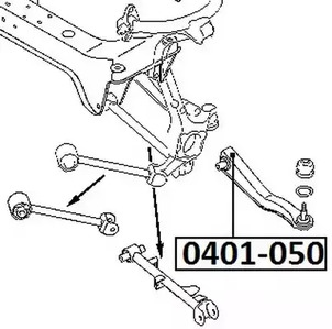 Сайлентблок ASVA ASVA 0401-050