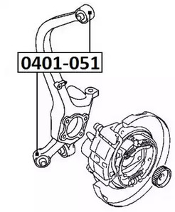 Сайлентблок ASVA 0401-051