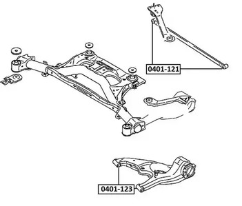 Сайлентблок ASVA 0401-123