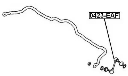 ТЯГА СТАБИЛИЗАТОРА ПЕРЕДНЯЯ ASVA 0423-EAF