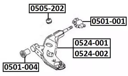 Запчасть ASVA 0501-004