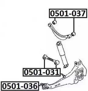 Сайлентблок ASVA 0501-036