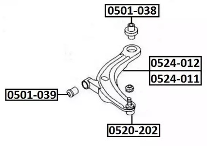 Шаровая опора asva ASVA 0520-202