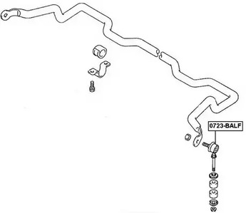 Тяга стабилизатора ASVA 0723-BALF
