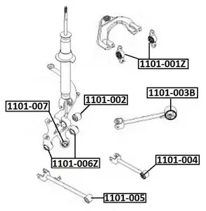 Сайлентблок asva ASVA 1101-007