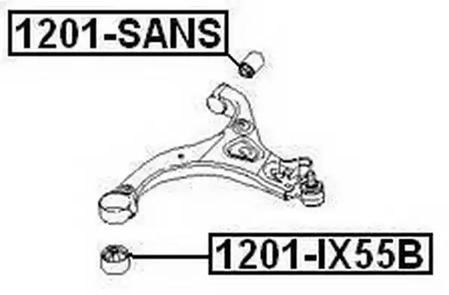 1201-SANS ASVA Сайлентблок