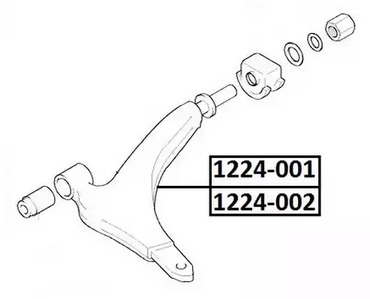 Рычаг подвески ASVA 1224-001