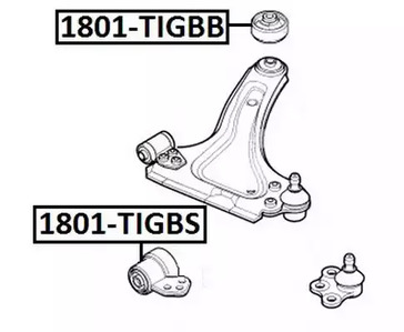 1801-TIGBS ASVA Сайлентблок