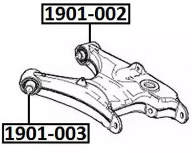 Сайлентблок ASVA 1901-002