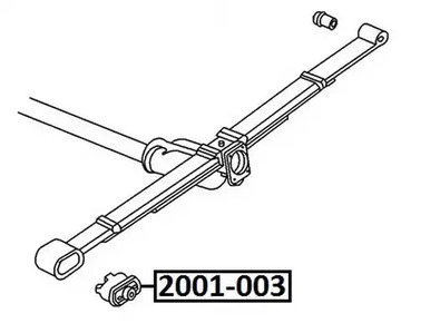 2001-003 CHRYSLER VOYAGER 2000.2> САЙЛЕНТБЛОК ЗАДНЕЙ РЕССОРЫ ASVA 2001-003