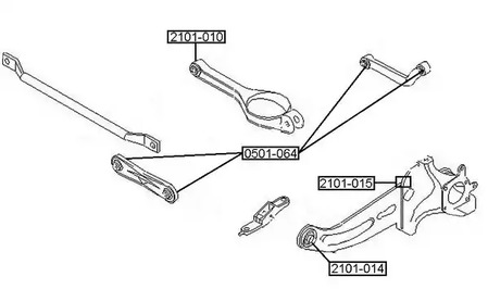 Сайлентблок ASVA 2101-014