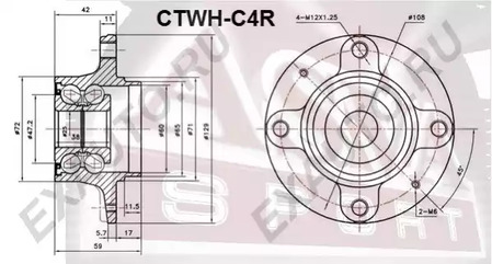 CTWH-C4R ASVA Ступица колеса