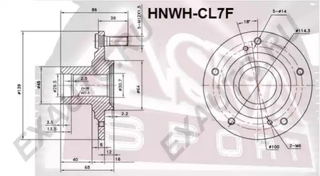 Ступица колеса ASVA HNWH-CL7F