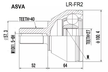 Шрус ASVA LR-FR2
