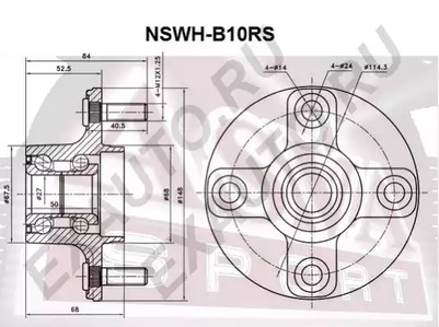 Ступица колеса ASVA NSWH-B10RS