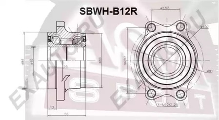 Подшипник ступичный ASVA SBWH-B12R