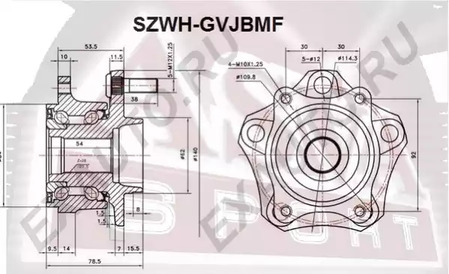 SZWH-GVJBMF ASVA Ступица колеса