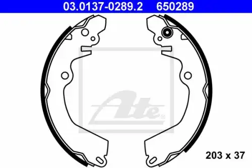 Тормозные колодки задние (барабанные) ATE 03.0137-0289.2