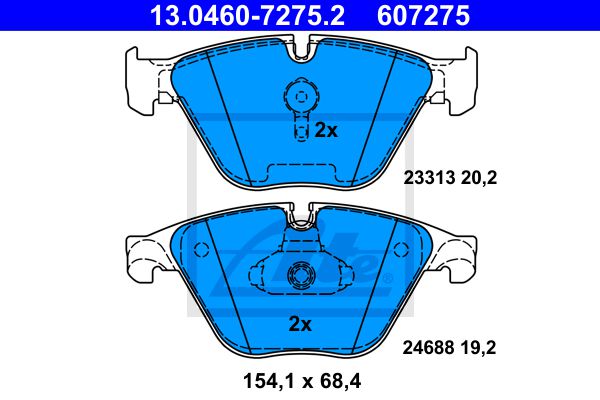 Тормозные колодки ATE 13-0460-7275-2