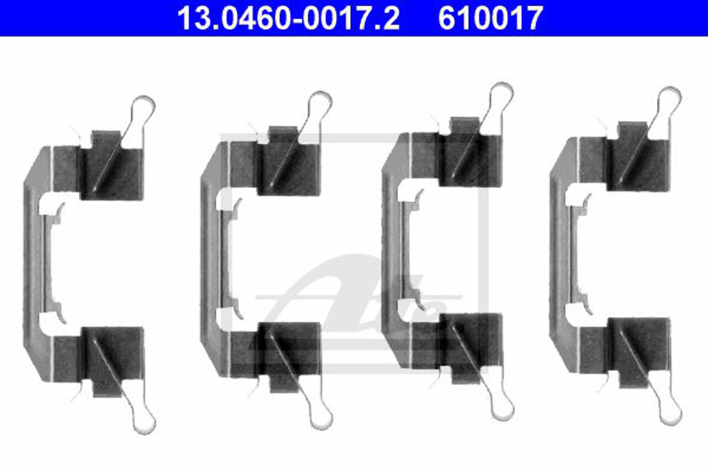 Комплект монтажный тормозных колодок ATE 13.0460-0017.2