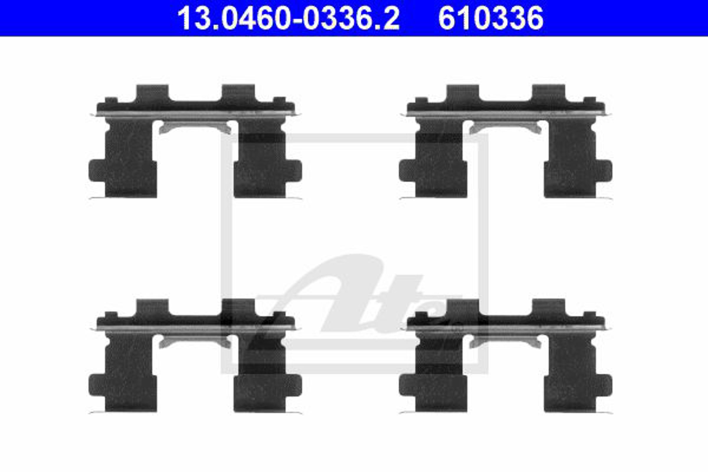 Комплект монтажный тормозных колодок ATE 13.0460-0336.2