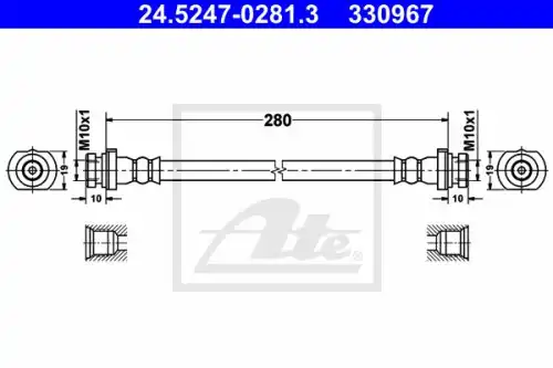 Тормозные трубки ATE 24-5247-0281-3