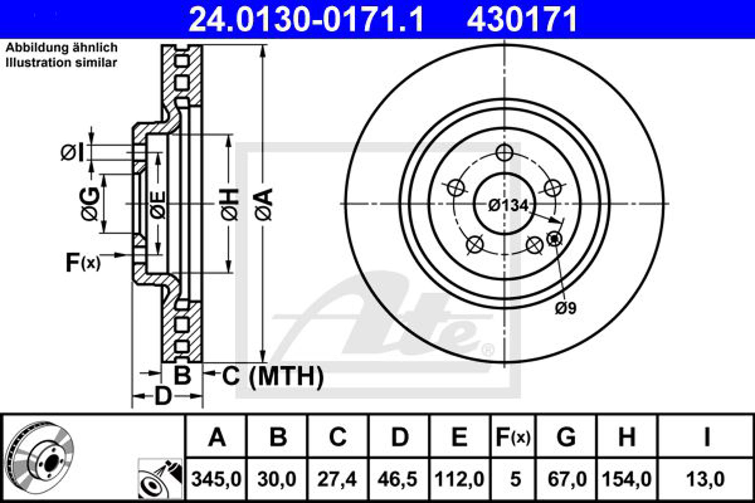 Диск тормозной передн mercedes-benz c-class c 350 4-matic 00-07 c-class t-model c 350 4-matic 01-07 clk 500/500 02-09 clk кабрио clk 500/clk 500 03-10