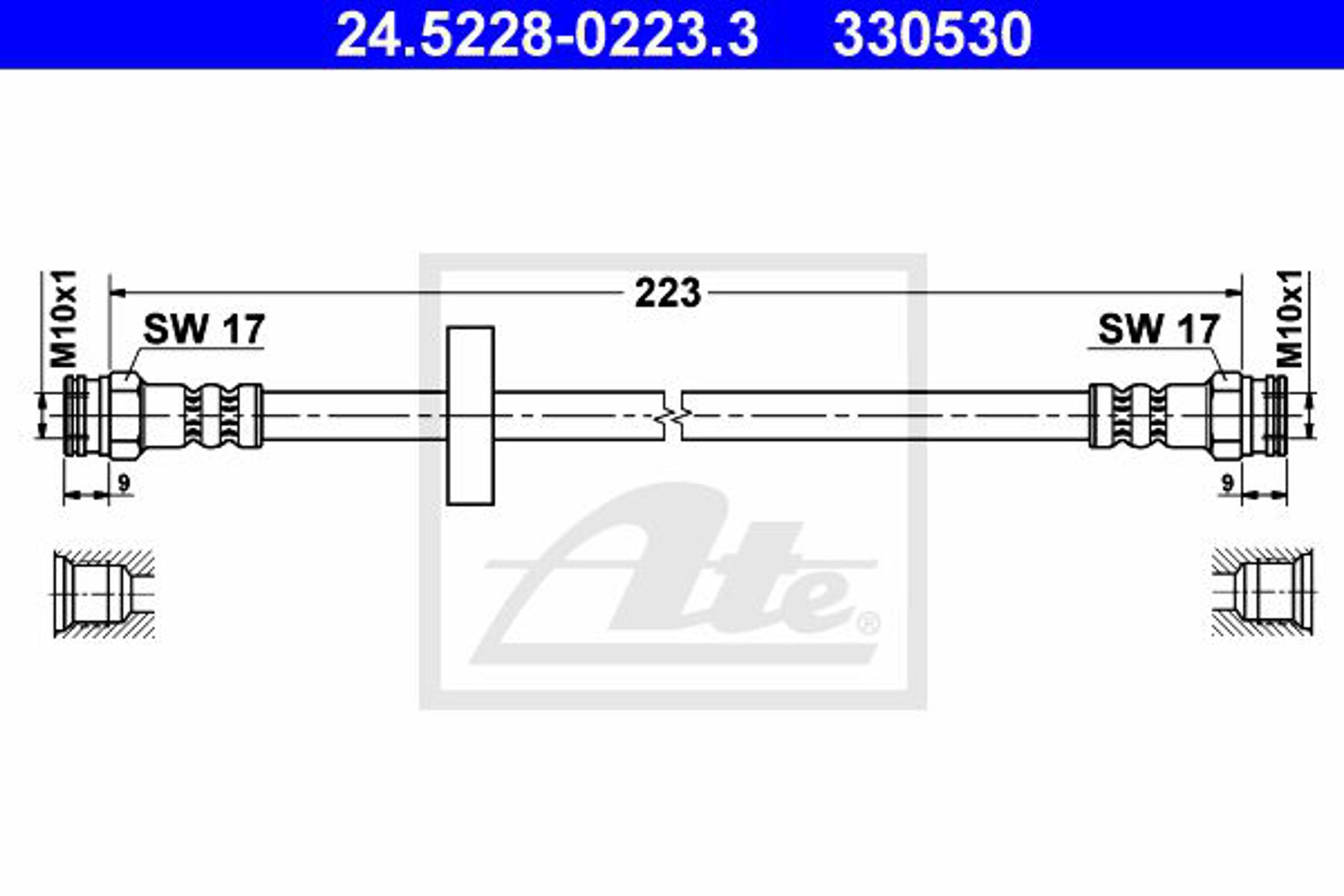 Шланг тормозной ATE 24.5228-0223.3