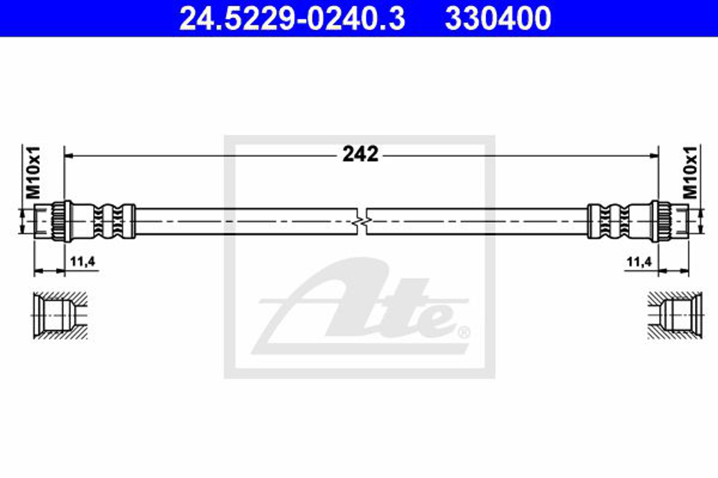 Шланг тормозной ATE 24.5229-0240.3