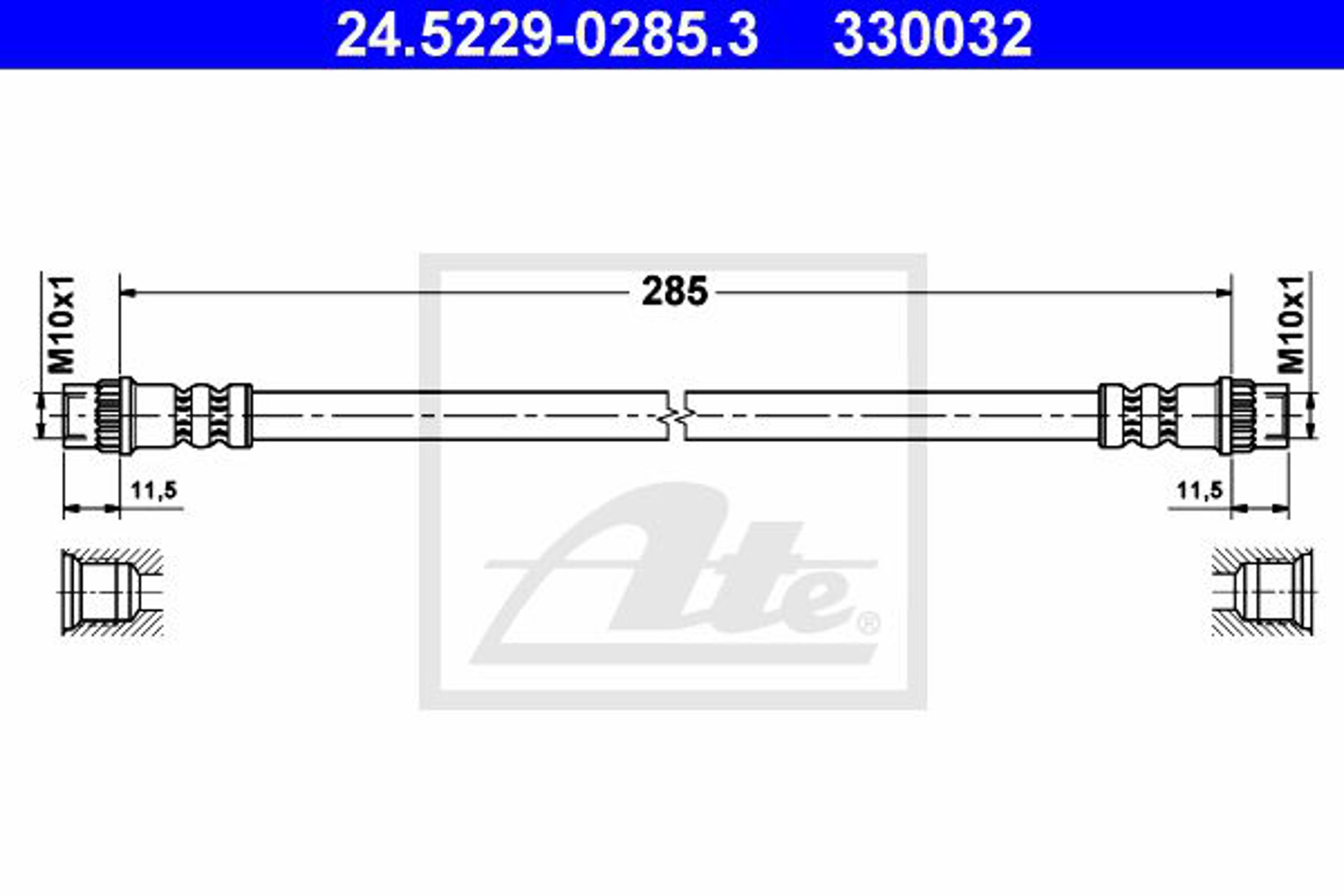 Шланг тормозной ATE 24.5229-0285.3