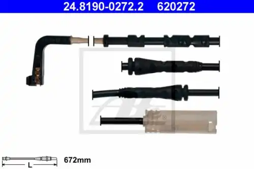 24.8190-0272.2 ATE Тормозной датчик износа колодок