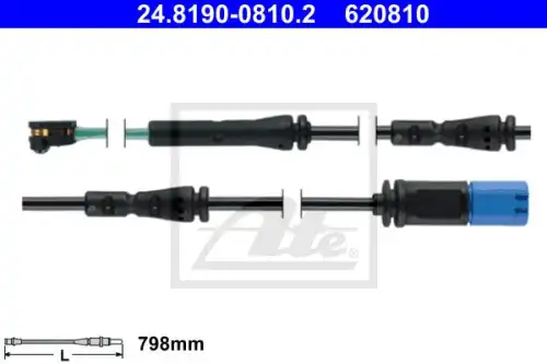 Датчик износа тормозных колодок задн bmw 3 (g20) ATE 24.8190-0810.2