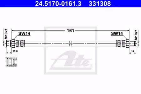 Тормозные трубки ATE 24.5170-0161.3