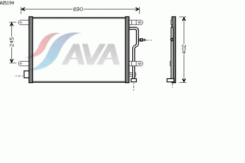 Фото 1 AI5194 AVA QUALITY COOLING Конденсатор, кондиционер