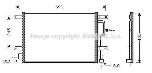 Фото 1 AI5199 AVA QUALITY COOLING Конденсатор, кондиционер