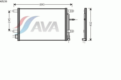 Фото 1 AI5238 AVA QUALITY COOLING Конденсатор, кондиционер