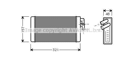 Фото 1 AI6052 AVA QUALITY COOLING Теплообменник, отопление салона