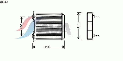 Фото 1 AI6183 AVA QUALITY COOLING Теплообменник, отопление салона