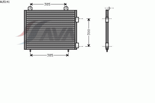 Фото 1 AU5141 AVA QUALITY COOLING Радиатор кондиционера