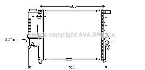 Фото 1 BW2140 AVA QUALITY COOLING Радиатор, охлаждение двигателя