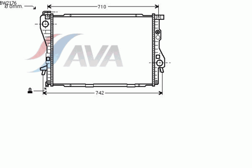 Фото 1 BW2176 AVA QUALITY COOLING Радиатор, охлаждение двигателя