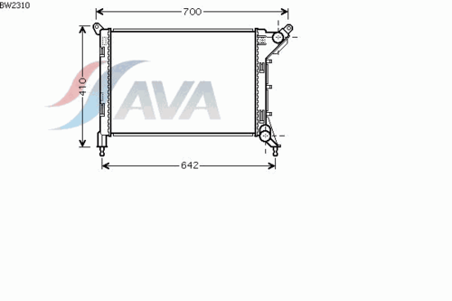 Фото 1 BW2310 AVA QUALITY COOLING Радиатор, охлаждение двигателя