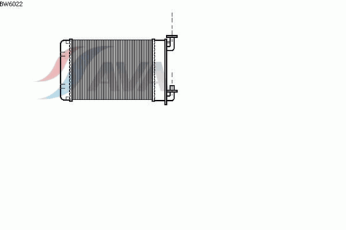 Фото 1 BW6022 AVA QUALITY COOLING Теплообменник, отопление салона