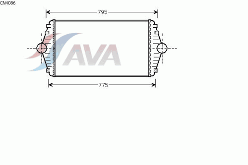 Фото 1 CN4086 AVA QUALITY COOLING Интеркулер