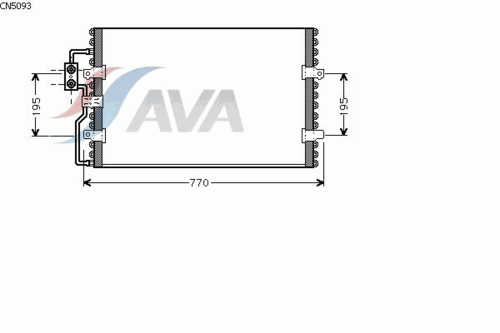 Фото 1 CN5093 AVA QUALITY COOLING Конденсатор, кондиционер